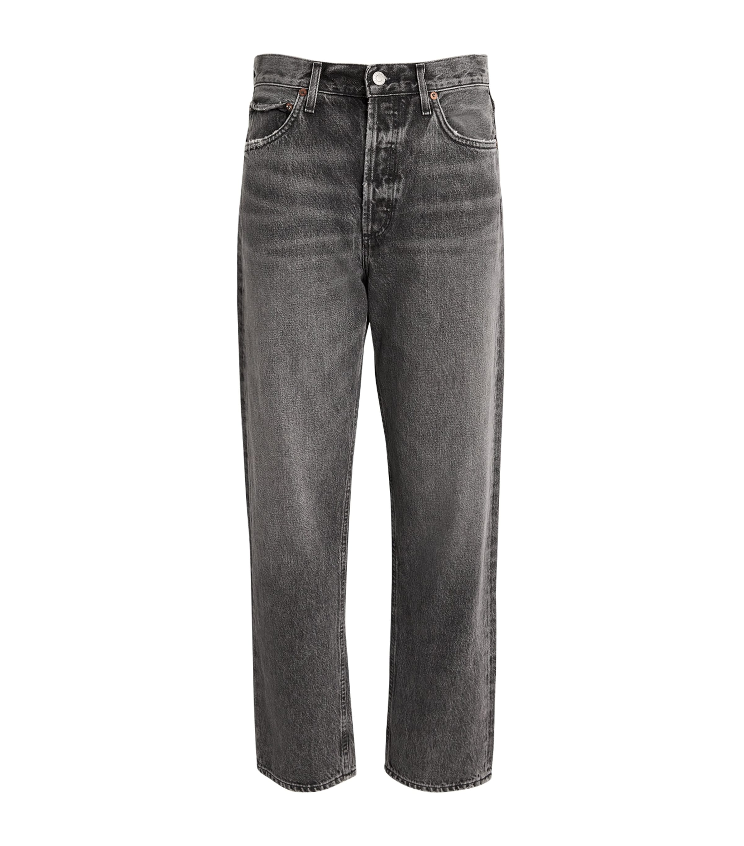 Agolde 90's Straight Jeans In Grey
