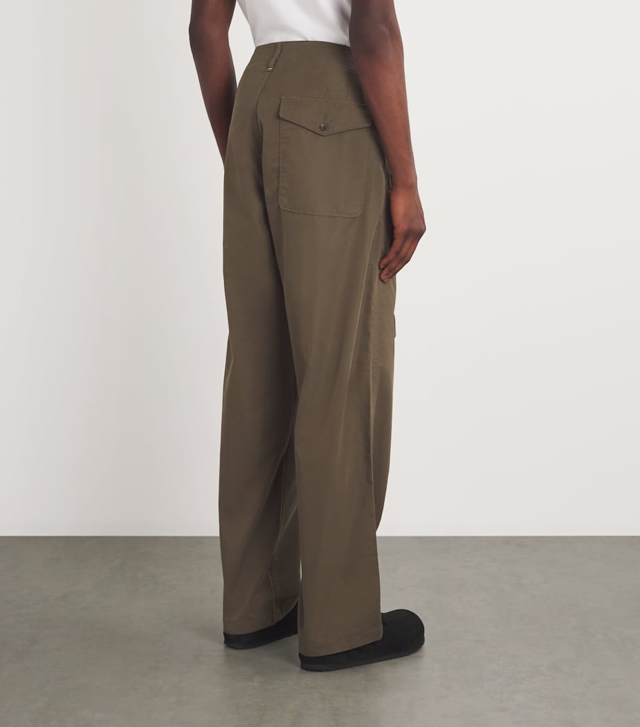 Cotton-Blend Cargo Trousers GRAVEL Image 4