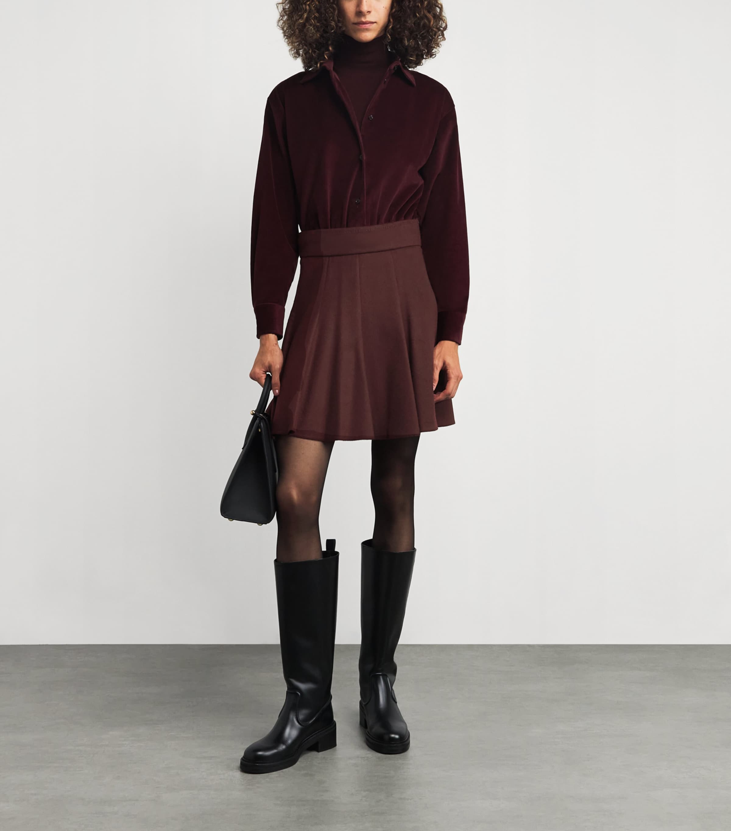 ミニスカート Max Mara FW24 Camelwool miniskirt (2421106023600 CARO006) Max Mara Red Camel Wool Mini Skirt | Harrods US