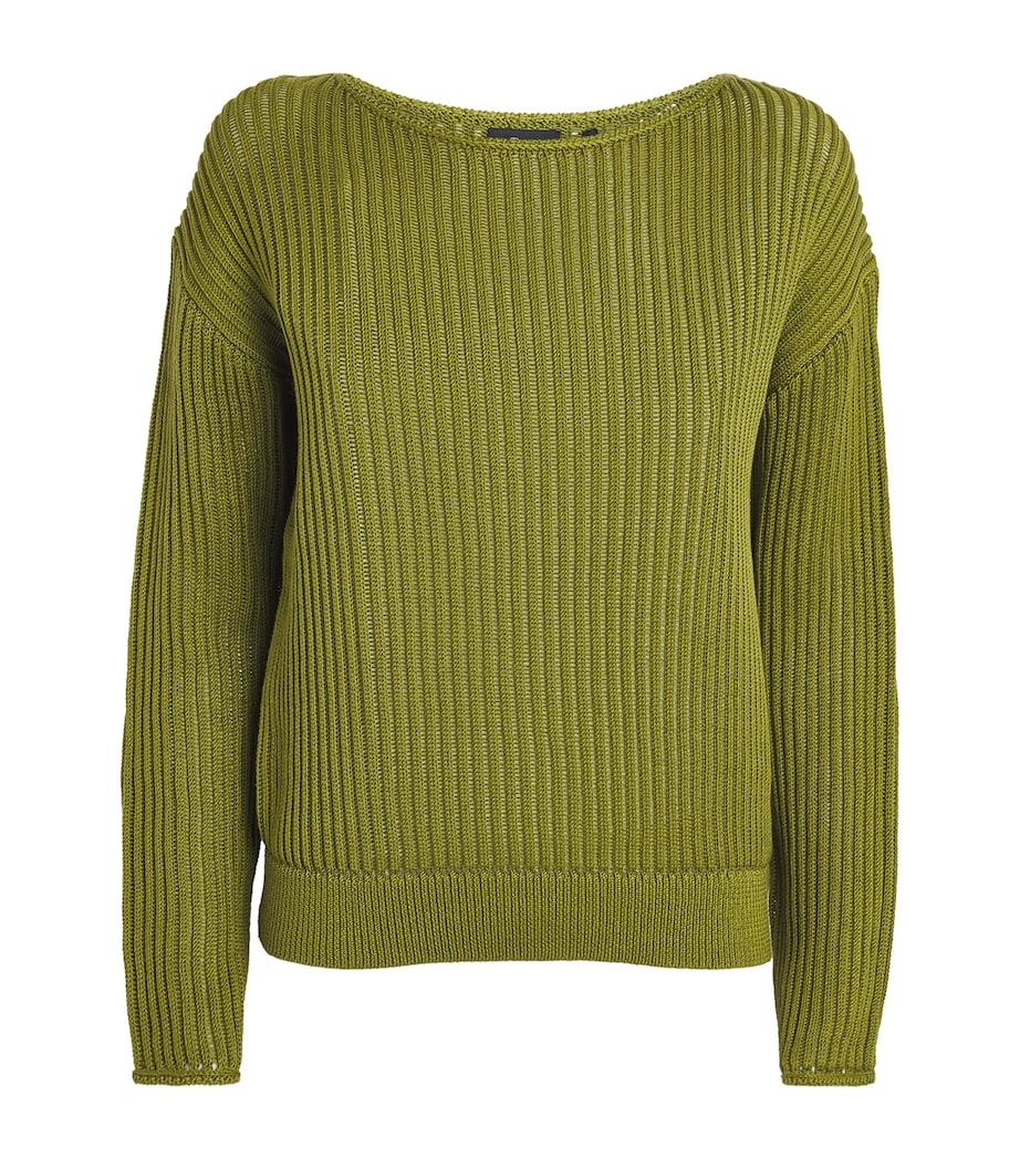 Pima Cotton Sweater U86 AVOCADO Image 1