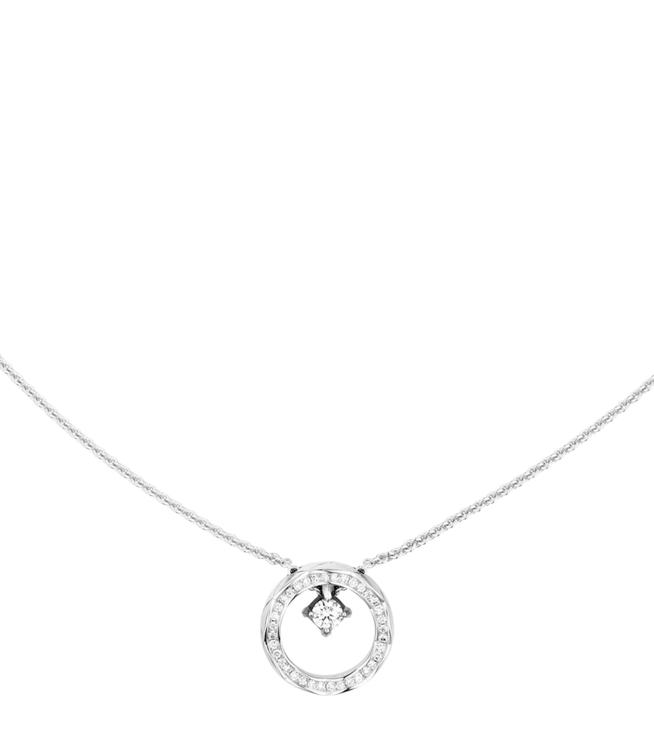 White Gold and Diamond Coco Crush Necklace SILVER Image 1