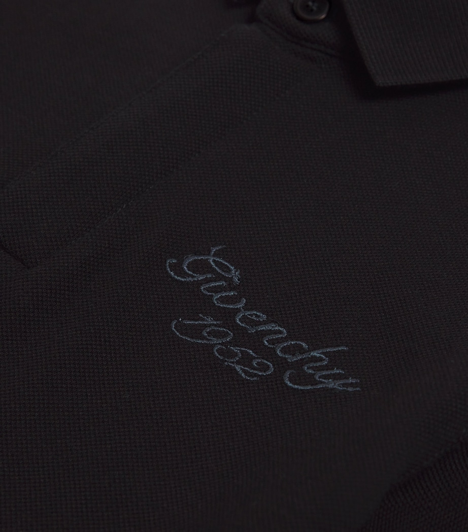 Givenchy Kids Cotton Logo Polo Shirt (4-12+ Years) Black Image 3