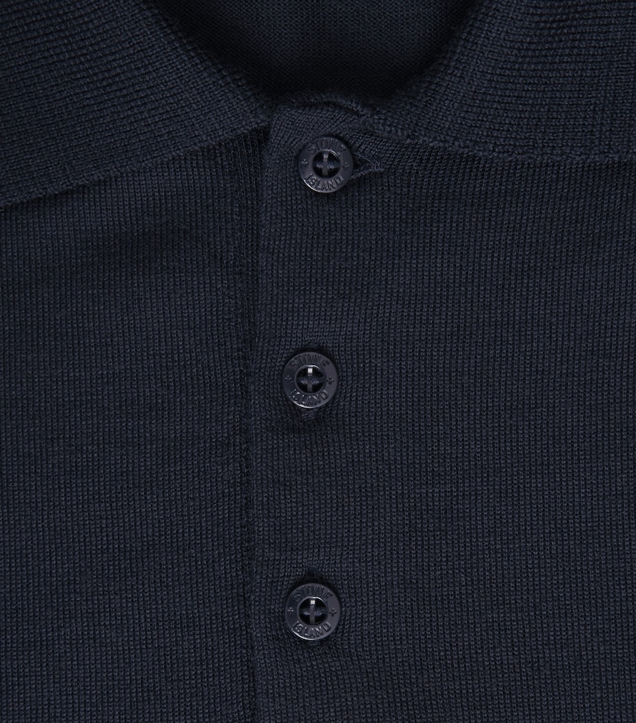 Stone Island Mens Virgin Wool Ghost Polo Sweater Image 6