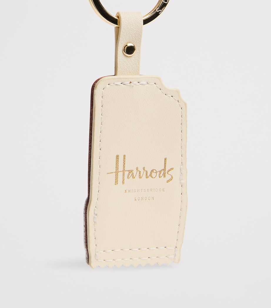 Leather Choc Ice Keyring PINK Image 2