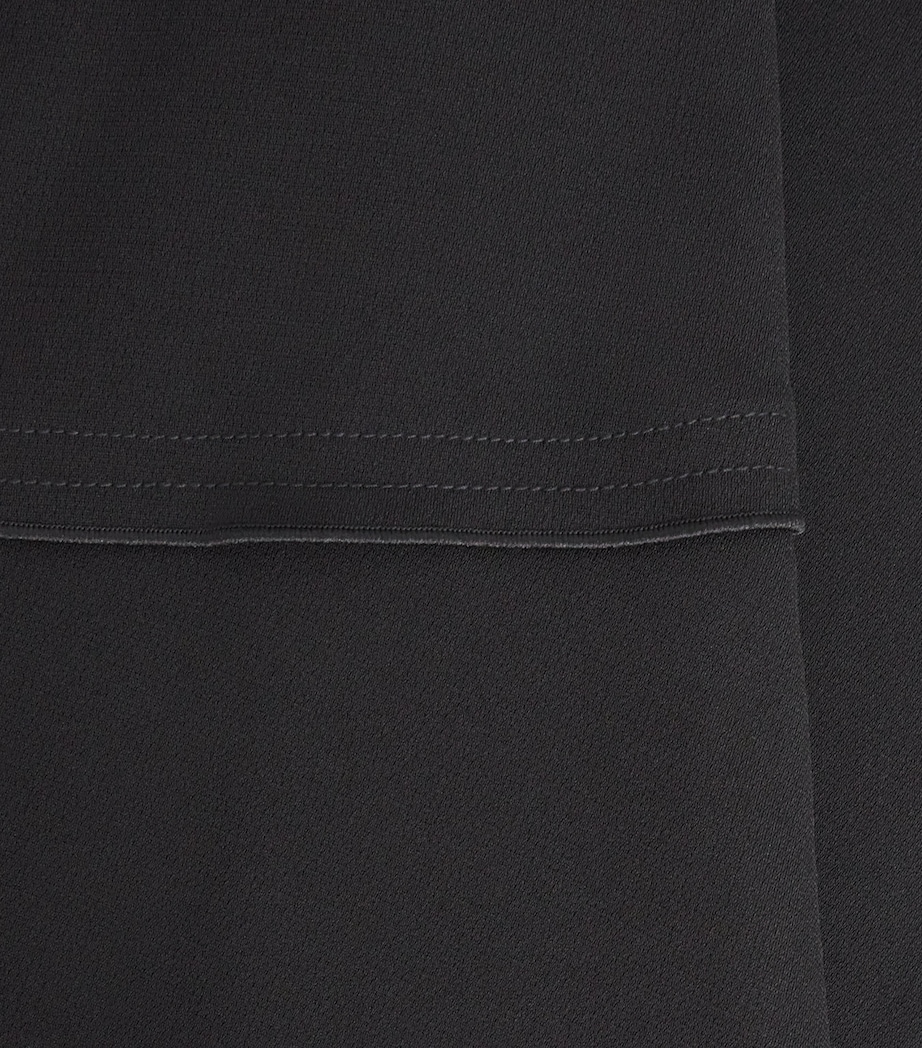 Theory Womens Admiral Crepe Midi Circle Skirt Black Image 6