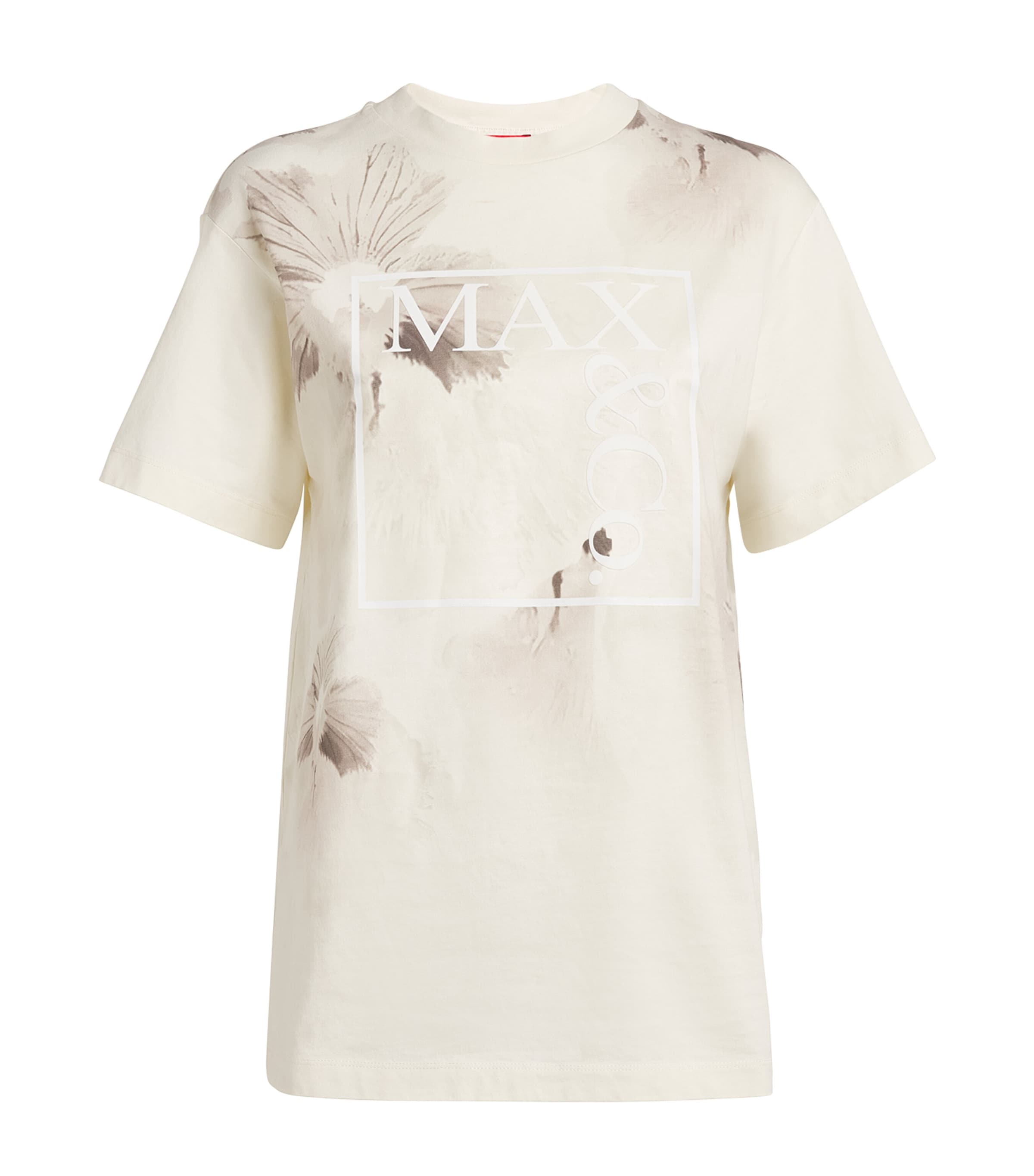 Shop Max & Co Cotton Logo T-shirt In White