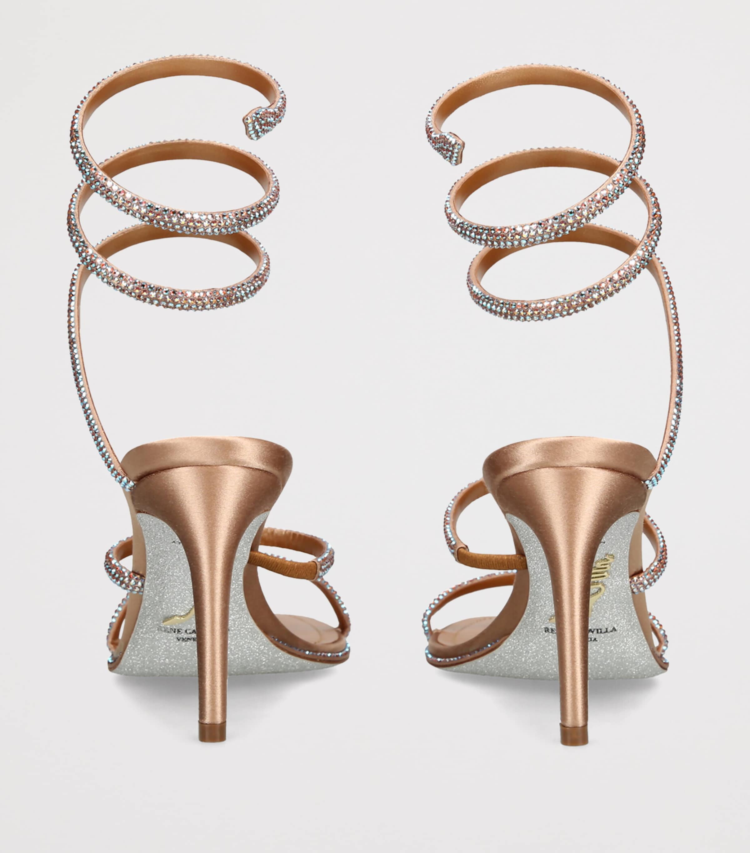 René Caovilla Embellished Cleo Sandals 80 Beige Oth Image 4