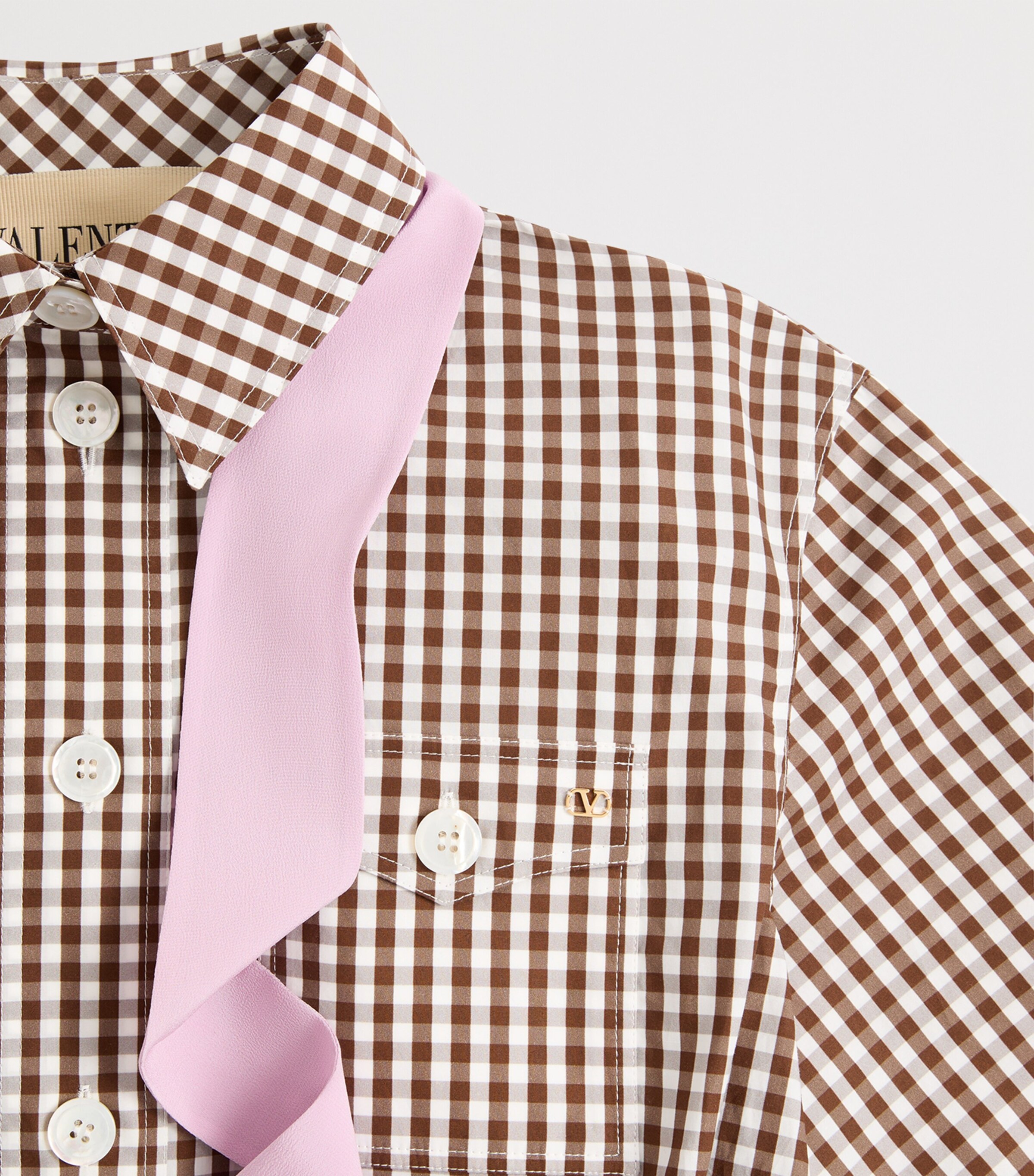 Valentino Womens Cotton Check Mini Dress Image 7