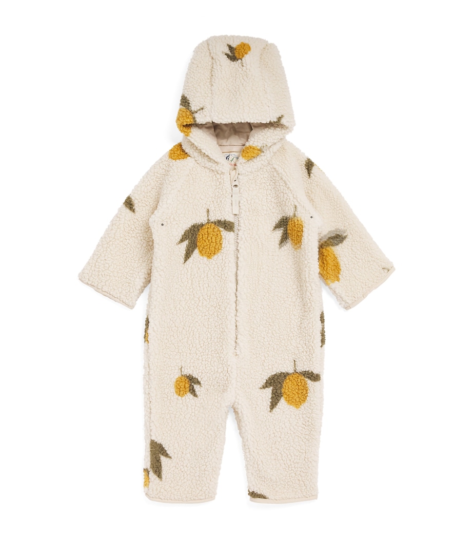 Fleece Teddy Playsuit (3-18 Months) P00061GRAND CITRON Image 1