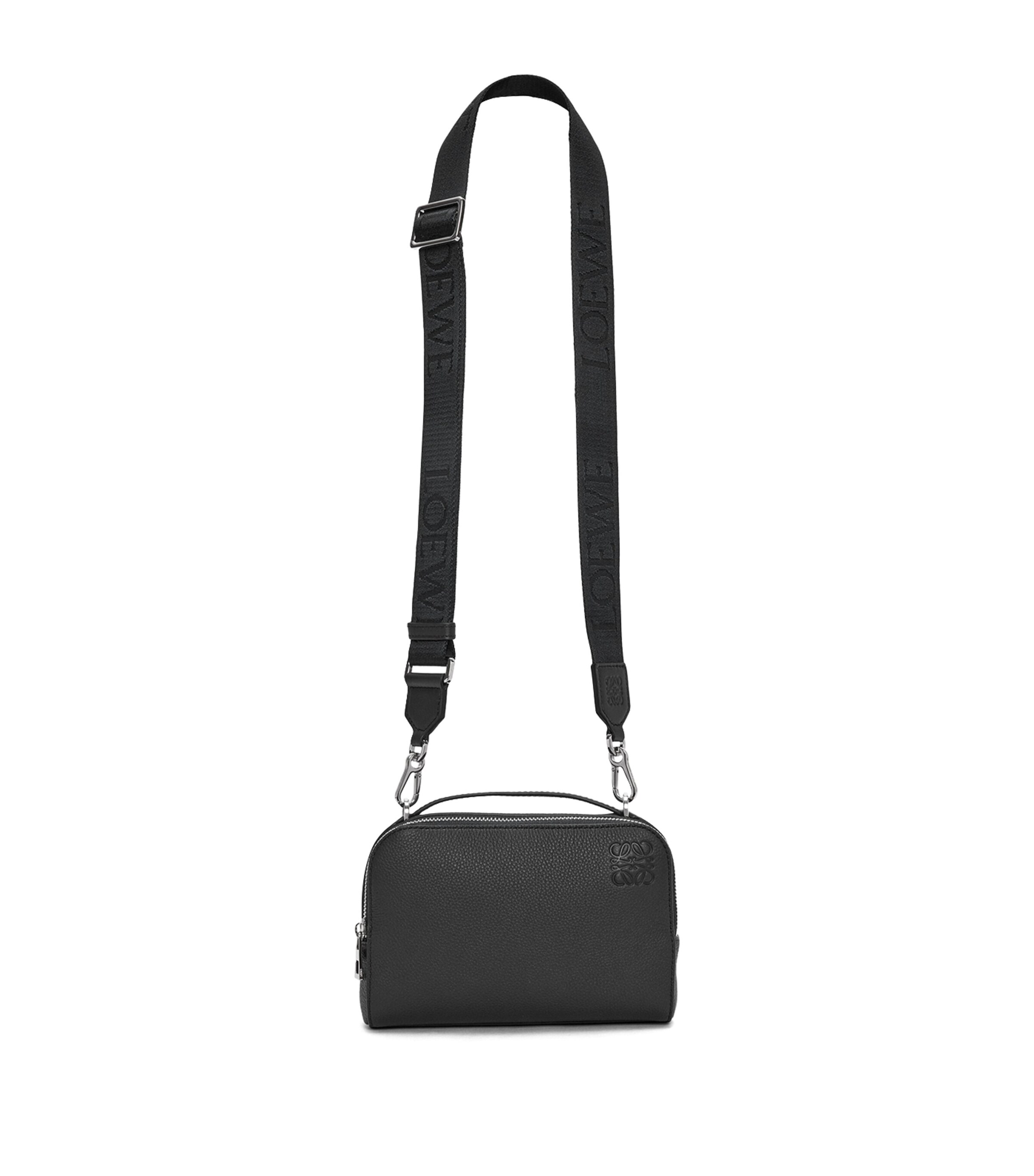 Mini Leather Camera Cross-Body Bag BLACK Image 5