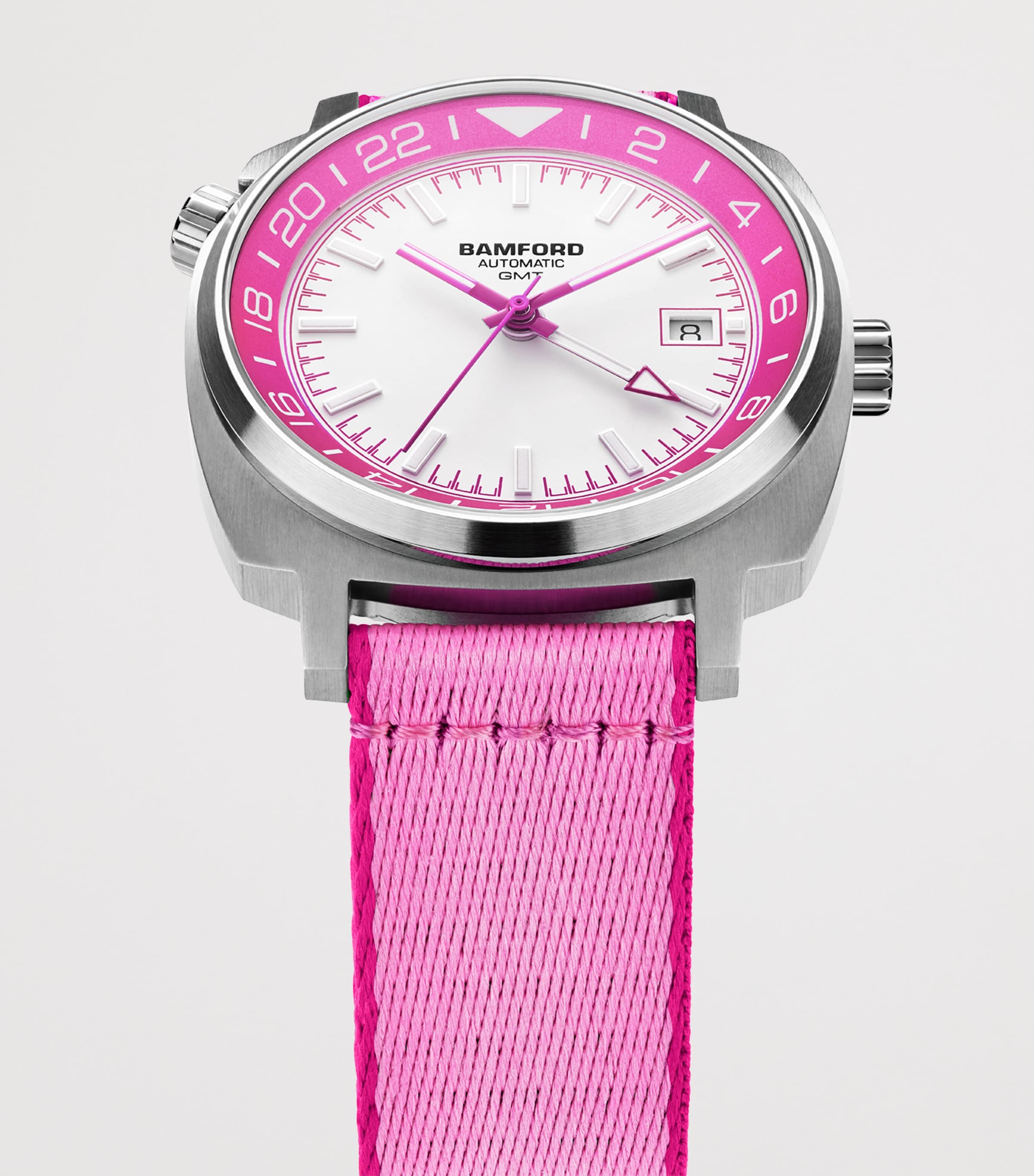 Stainless Steel GMT Summer -4 Watch 40mm PINK Image 4
