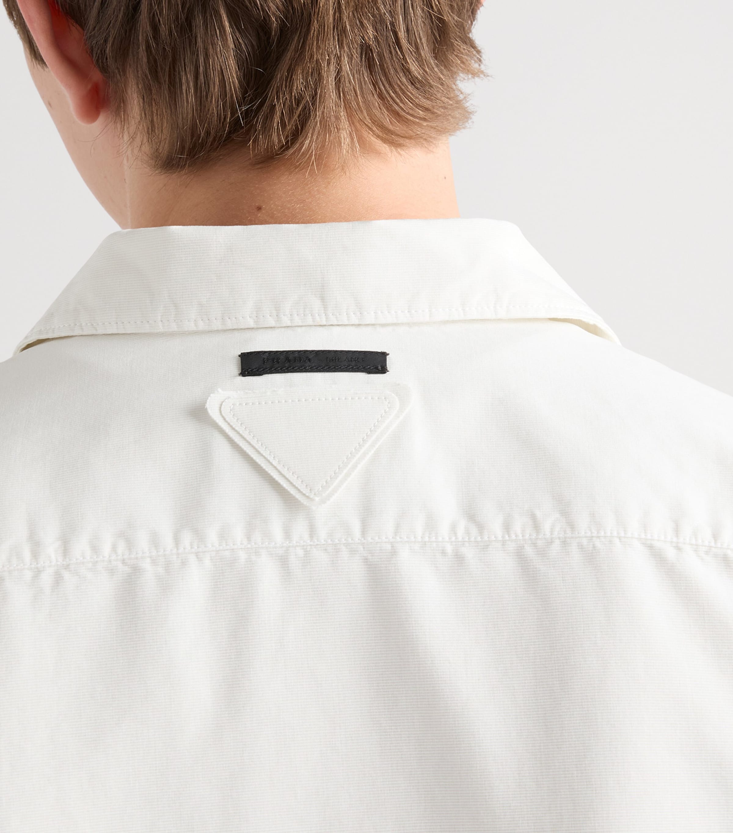 Prada Mens Cotton Blouson Field Jacket Neutral Image 6