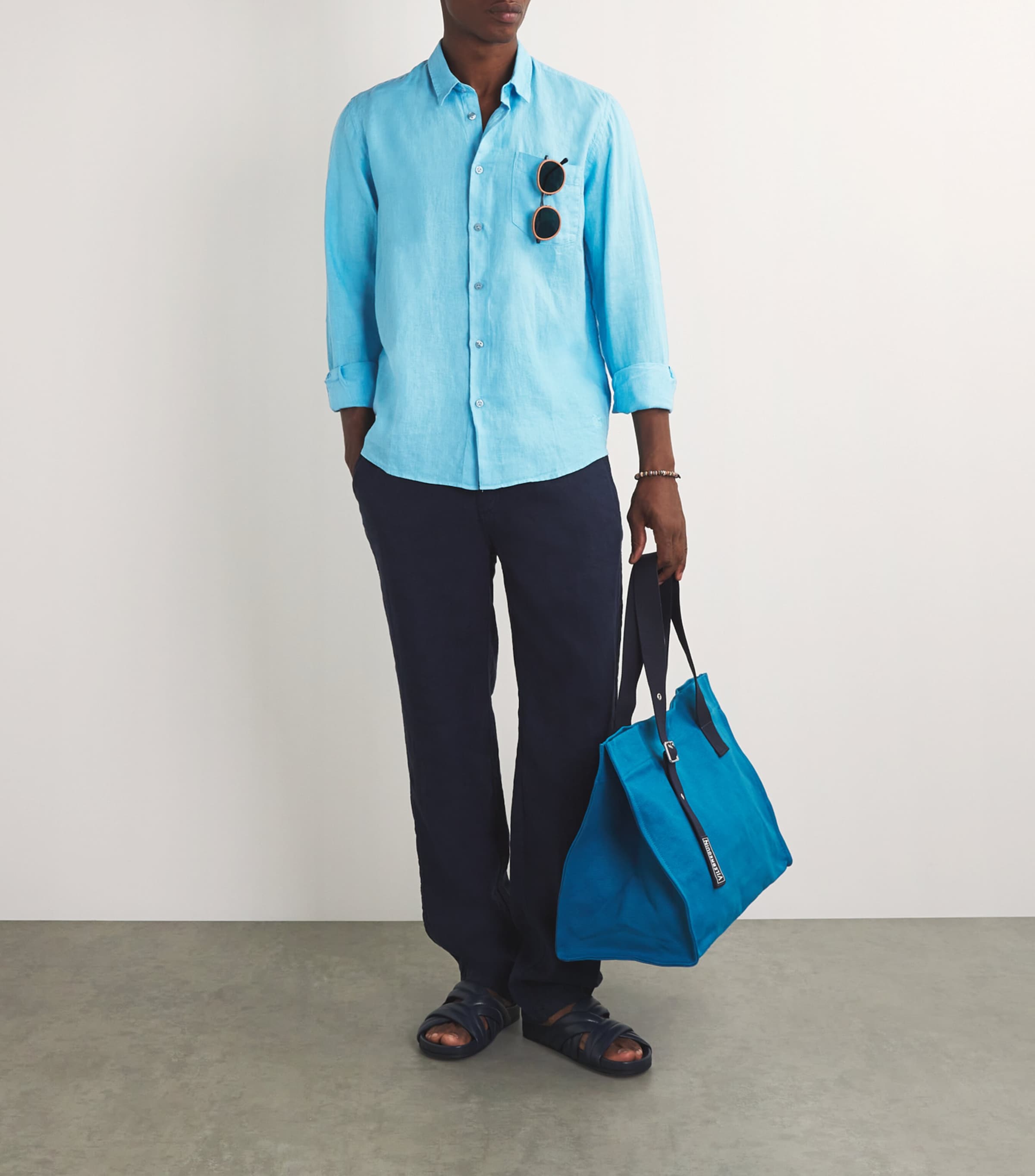 Linen Caroubis Shirt SANTORIN-600 Image 2