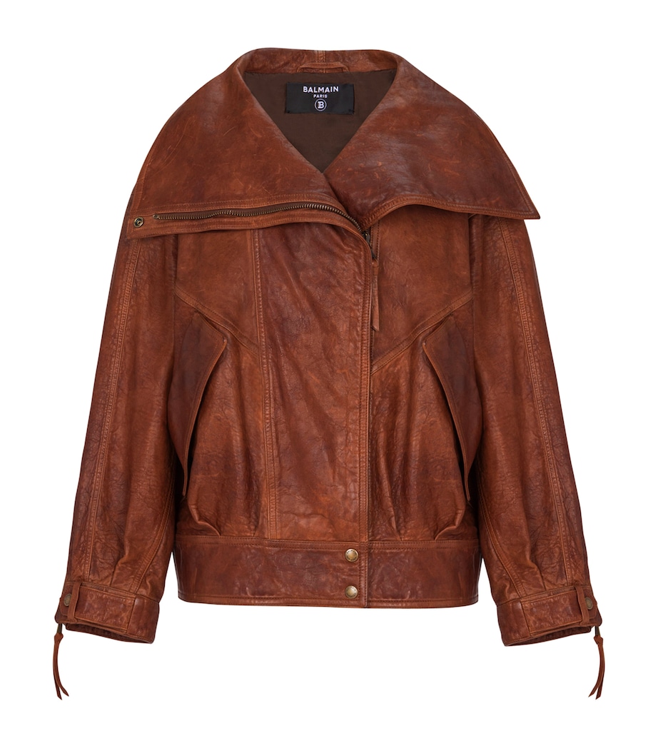 Lambskin Bomber Jacket 8EH MARRON Image 1