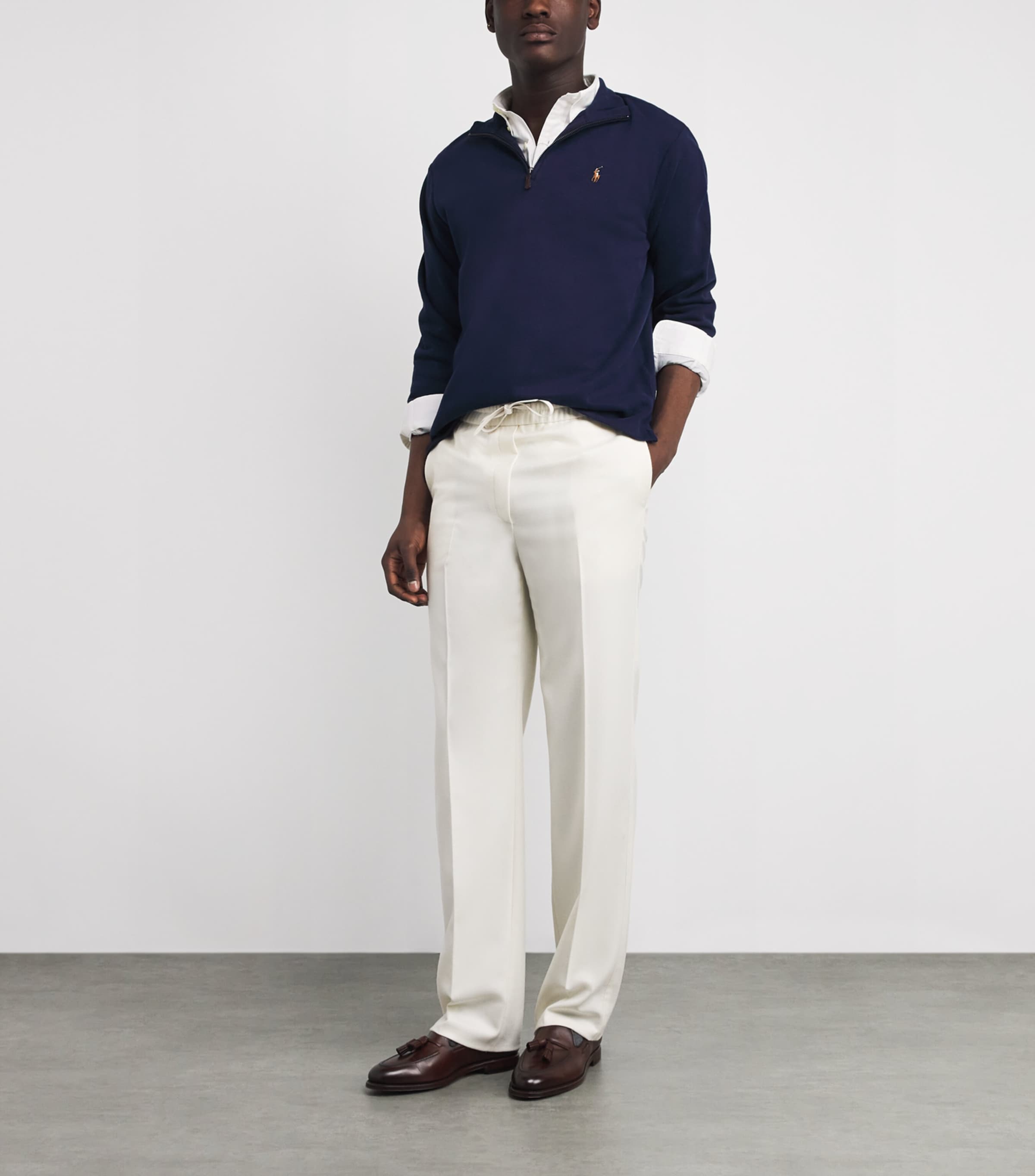 Polo Ralph Lauren Mens Poplin Custom Fit Shirt White Image 2