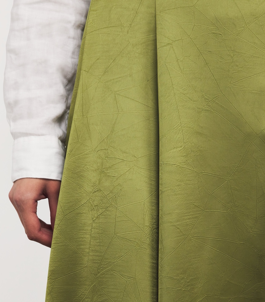 Satin Midi Skirt 383HER Image 6