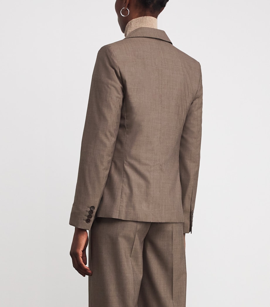 Virgin Wool Marty Blazer MUSHROOM Image 4