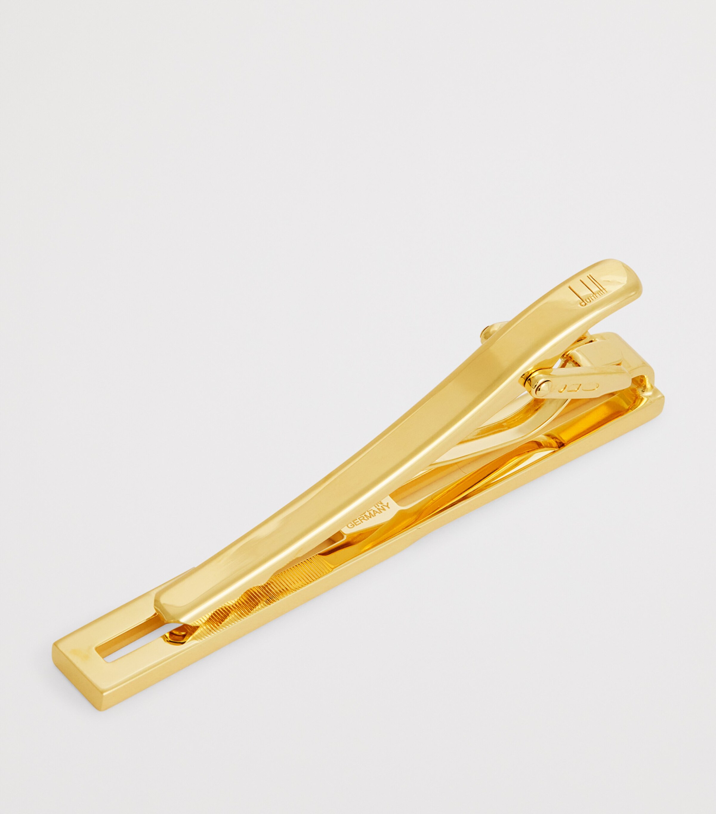 Dunhill Gold-Plated Sterling Silver Figure of Eight Tiebar Gold Image 3