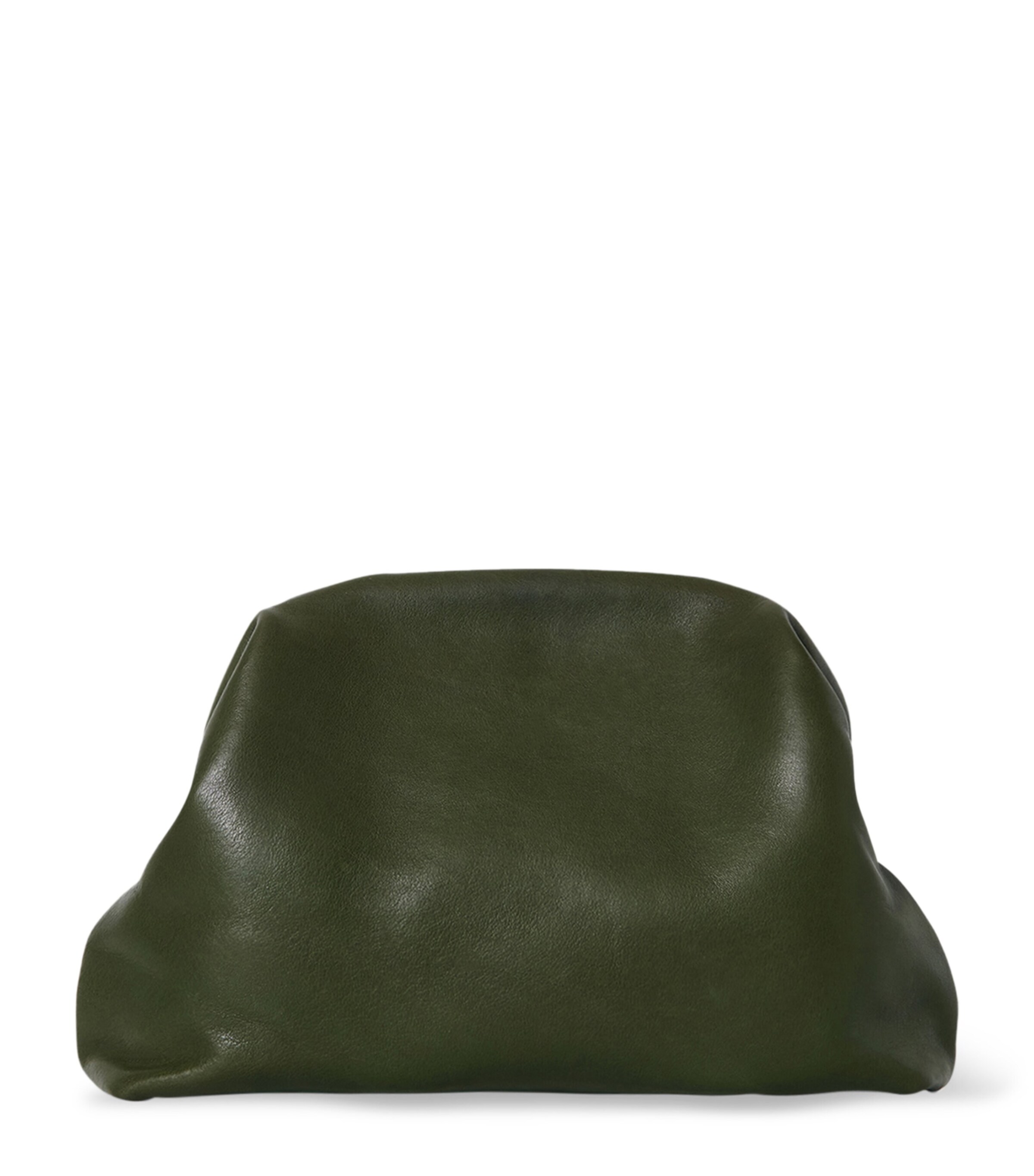 The Row Mira Leather Clutch Bag | Harrods AU