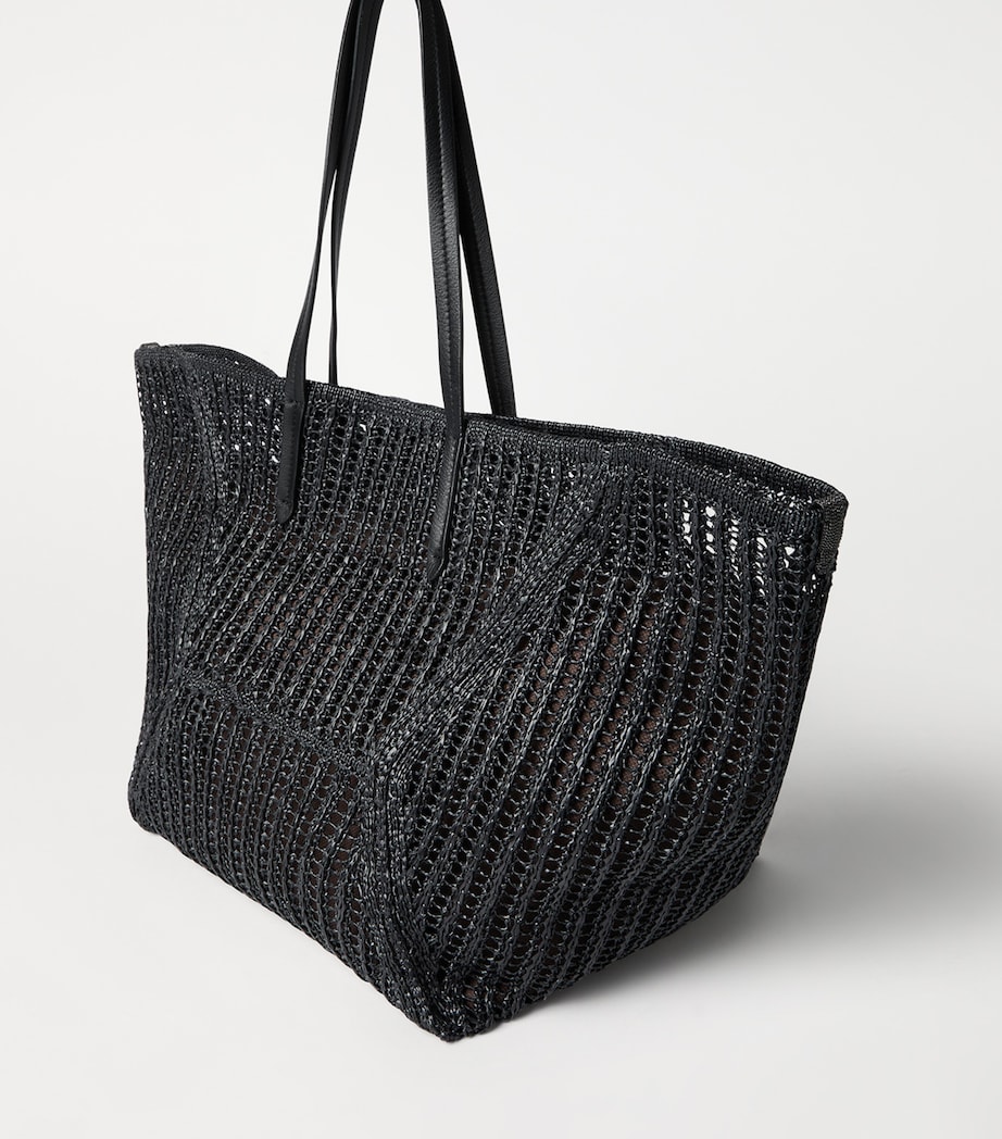 Brunello Cucinelli Techno Raffia Knit BC Duo Tote Bag Image 2