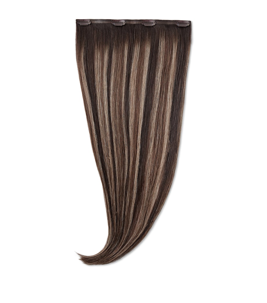 Beauty Works x Huda BARELY THERE Mix & Match Volumiser Clip-In Hair Extensions (18") SPICED OUD Image 1