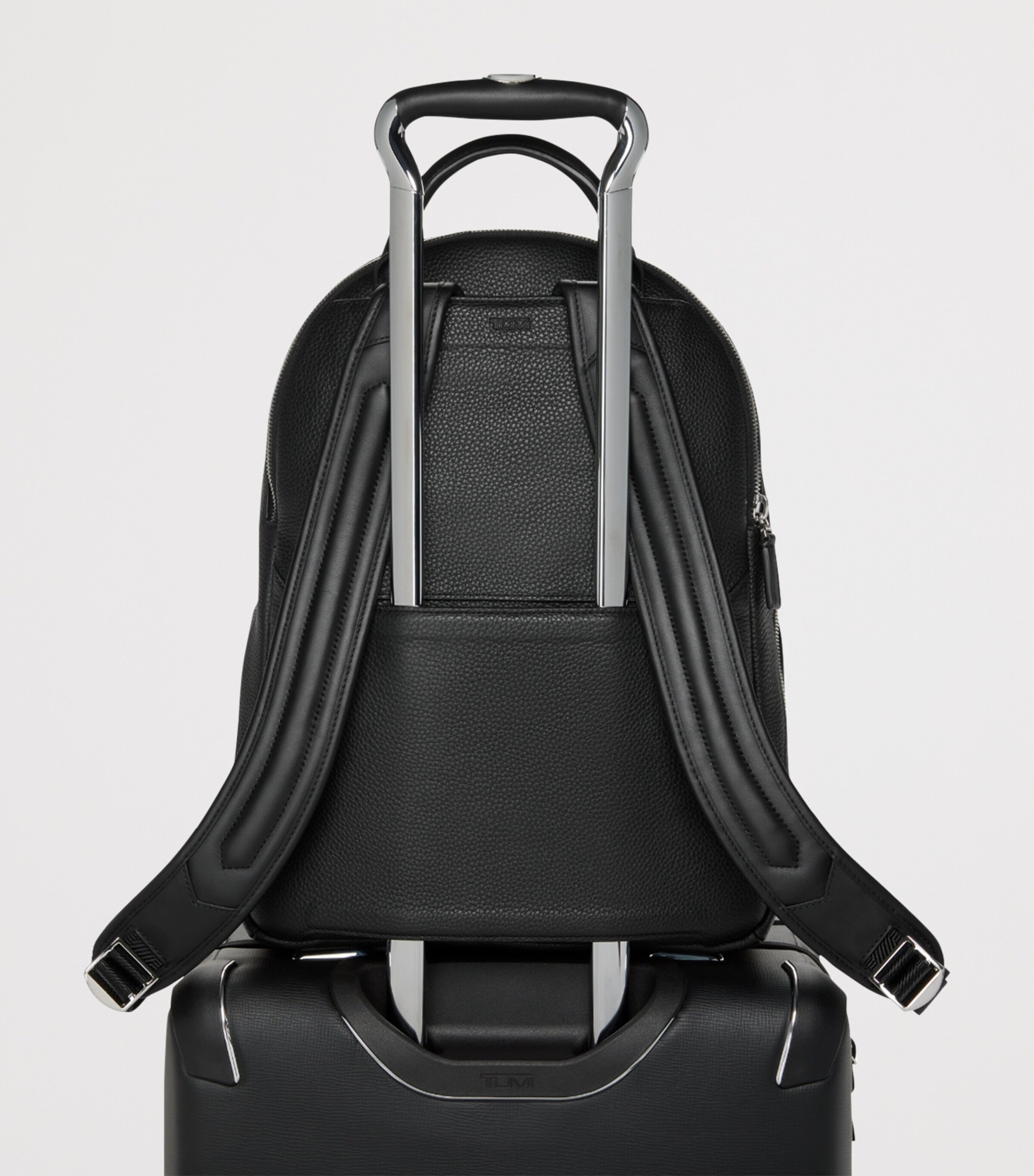 Tumi Leather Turin Beneditto Backpack Black Image 5