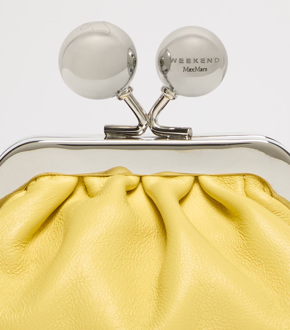 Weekend Max Mara Leather Pasticcino Bag Charm Yellow Image 7