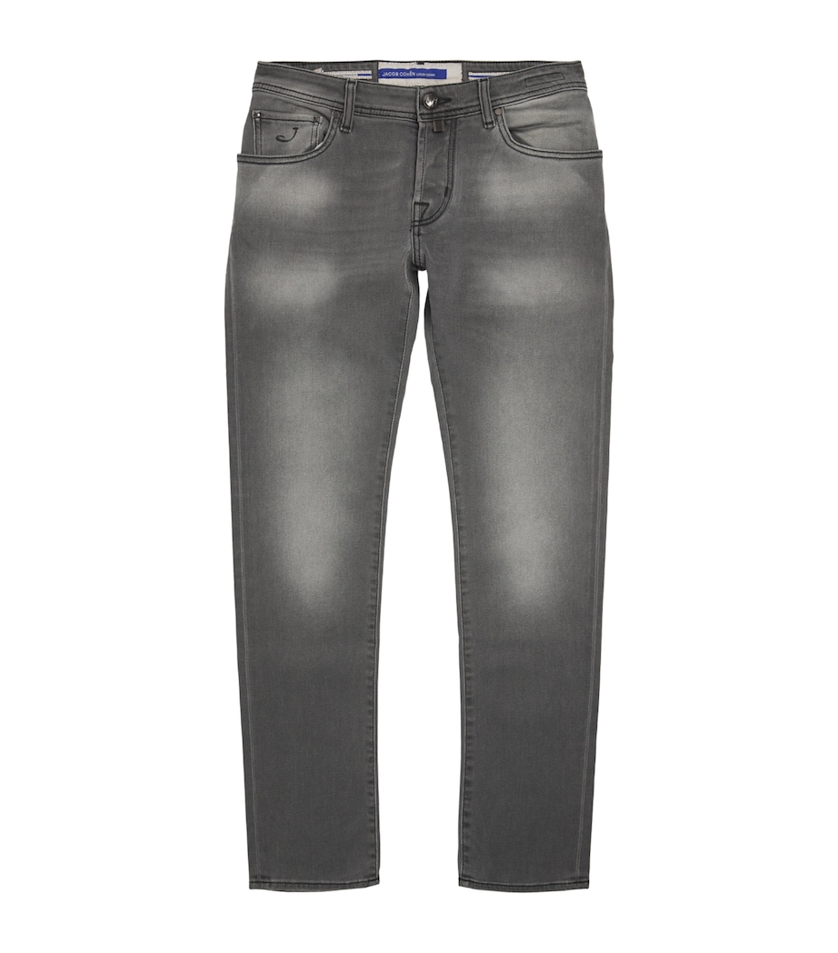JACOB COHËN Mens Comfort-Stretch Faded Slim Jeans Image 1