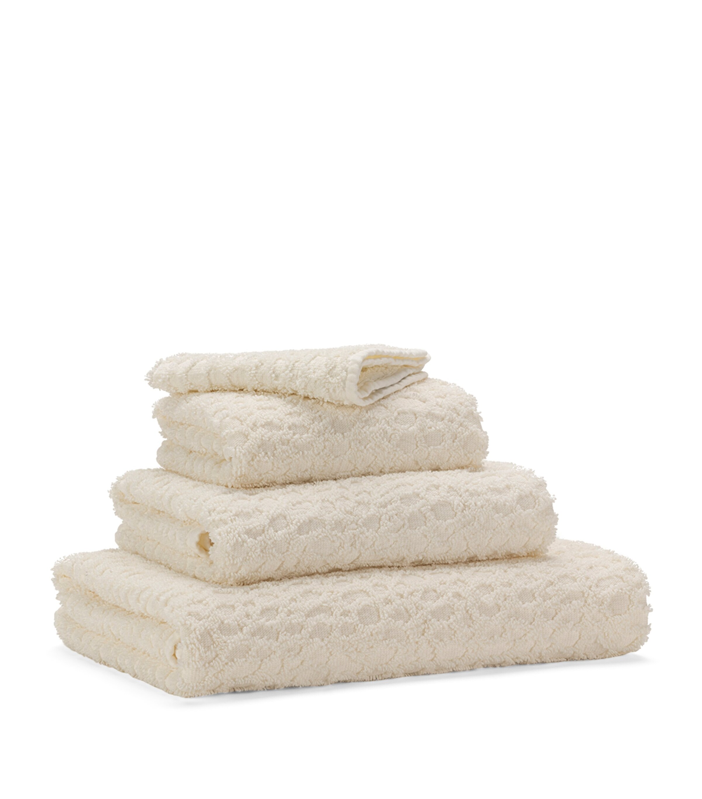 Abyss & Habidecor Egyptian Cotton Face Cloth (30cm x 30cm) Ivory Image 2