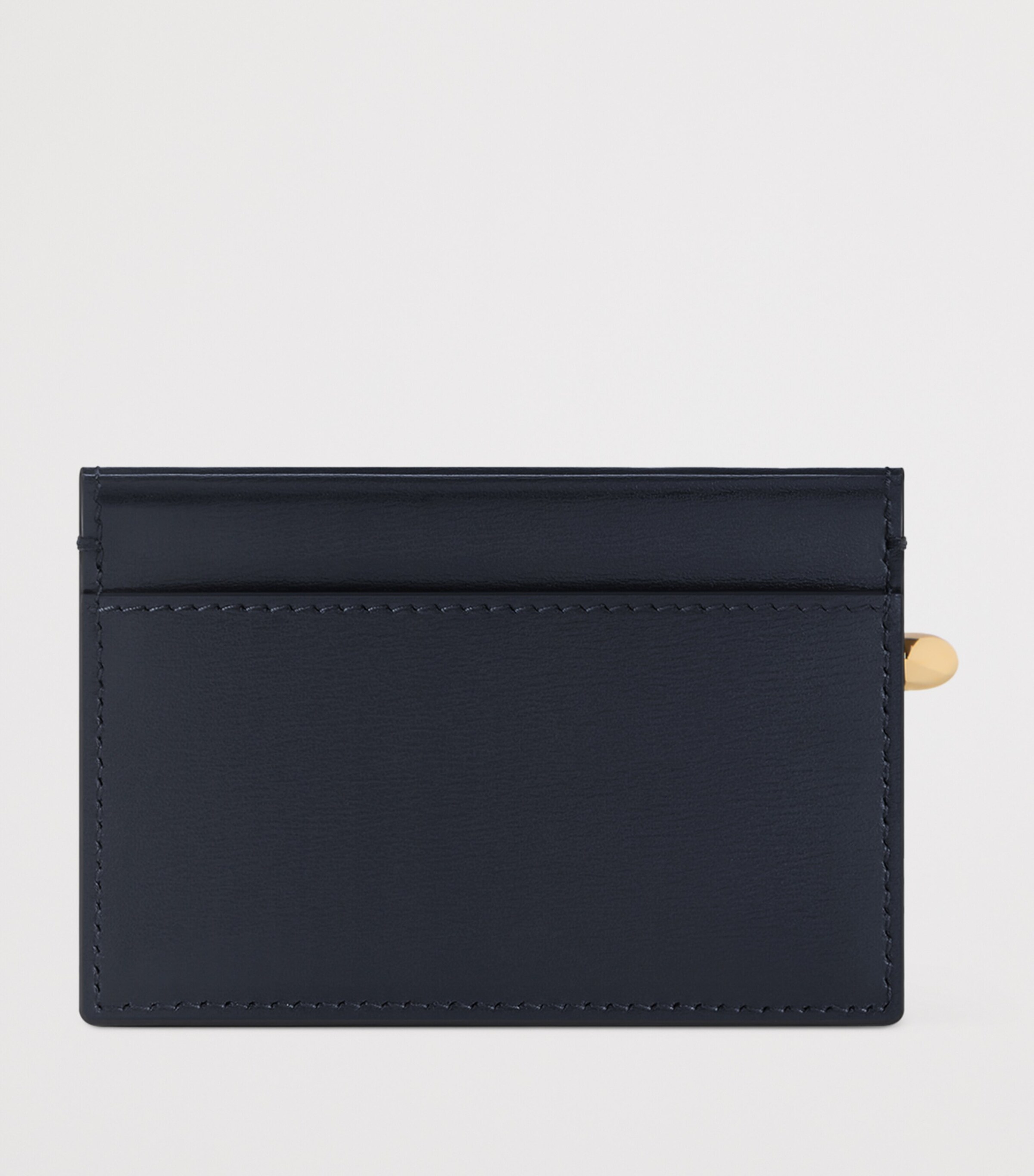 Leather Pinch Cardholder BLACK Image 2