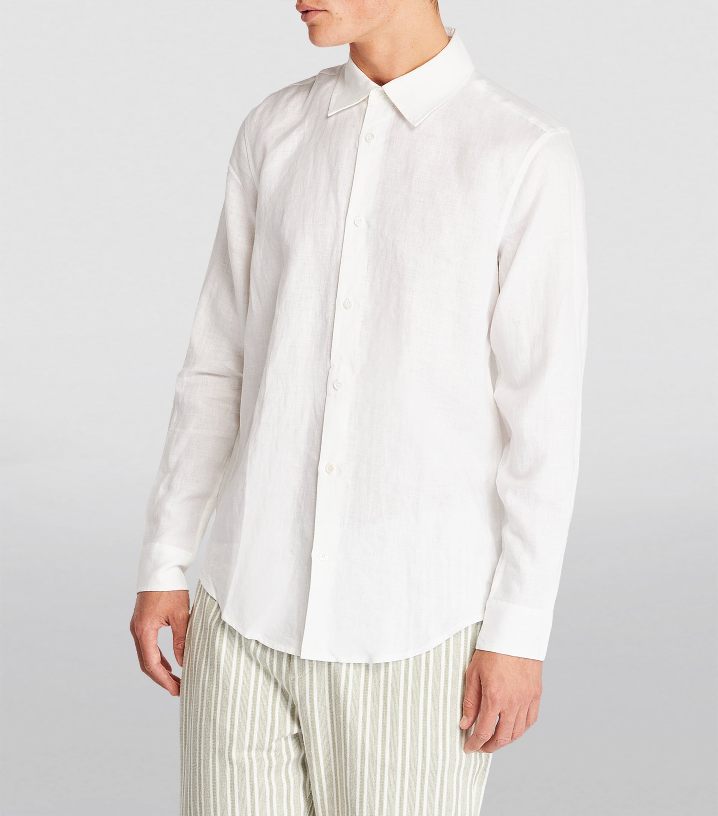 Linen Shirt WHITE - 23 Image 3