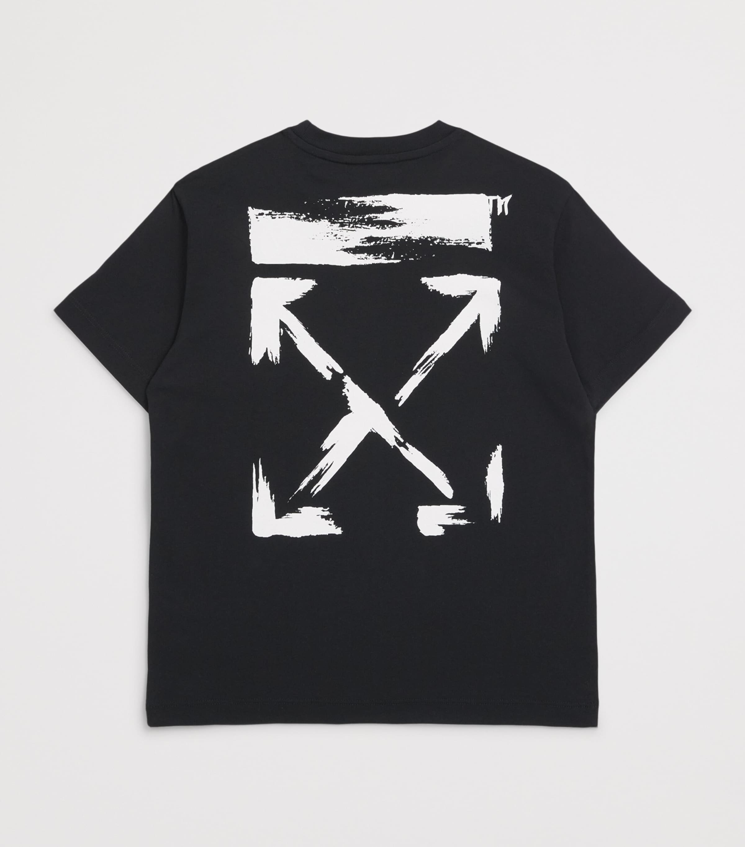 Off-White Kids Cotton Arrows T-Shirt (4-12+ Years) Black Image 2