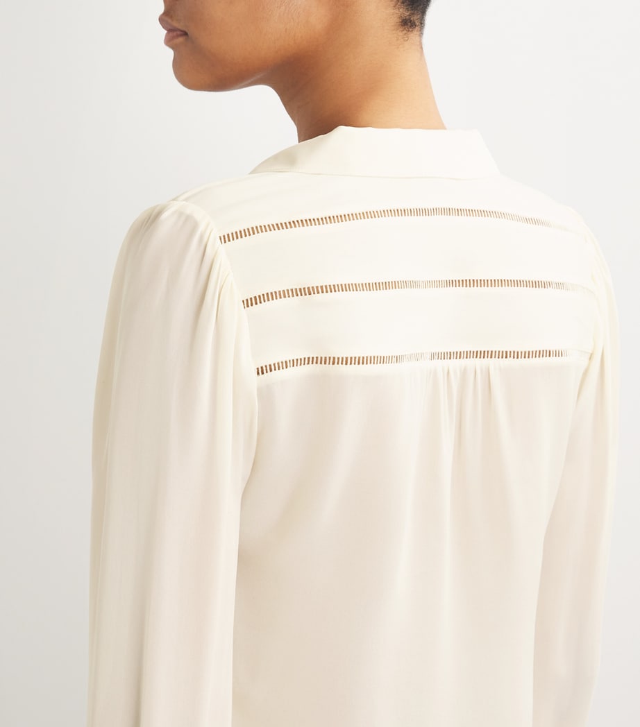 Silk Marabella Blouse BUTTERCREAM Image 6