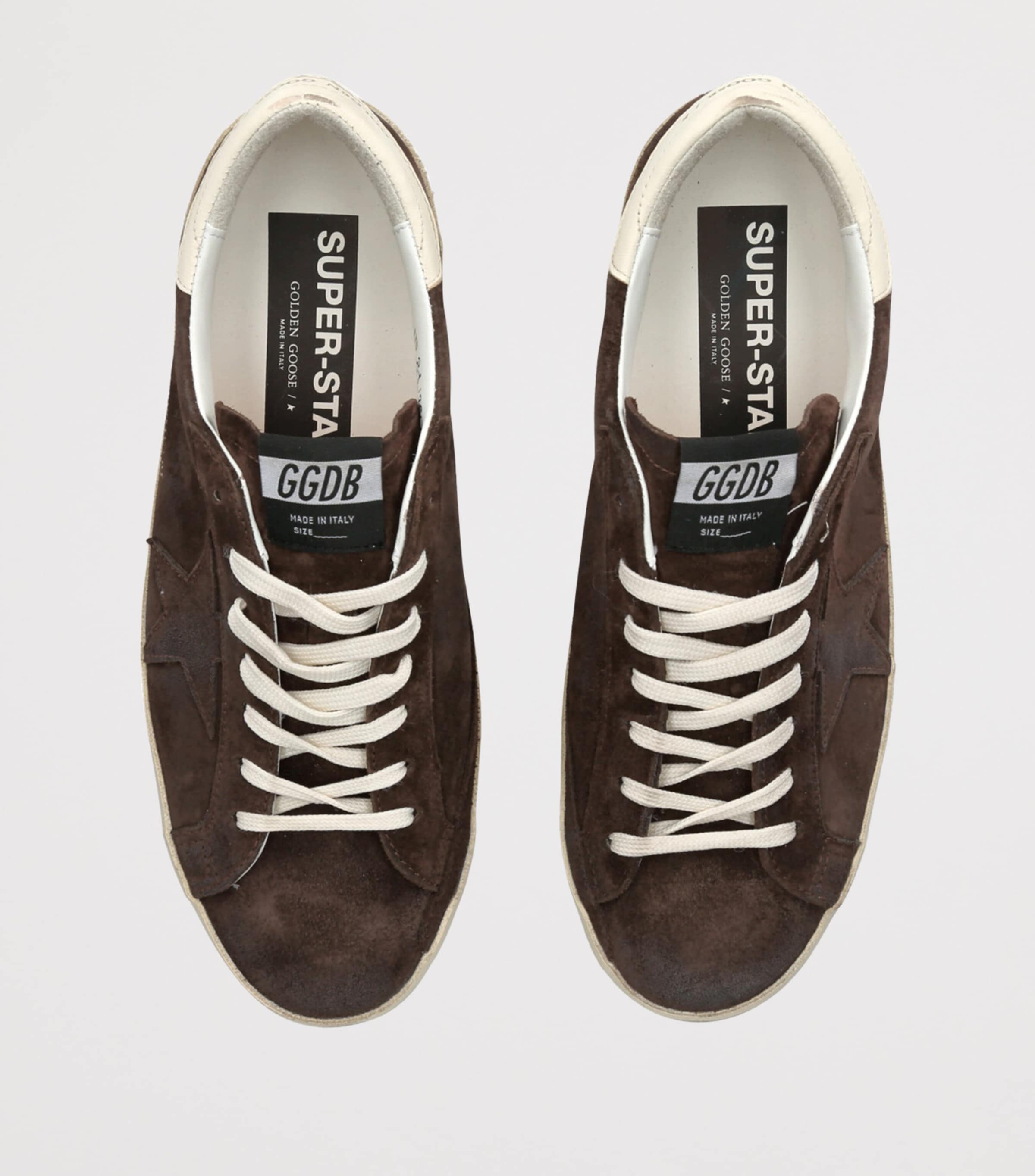 Leather Superstar Sneakers DARK BROWN Image 4