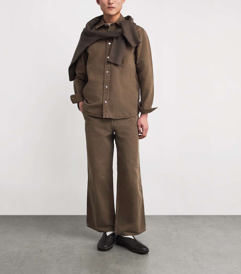 Sadamon Denim Overshirt WASHED CANTEEN Image 2