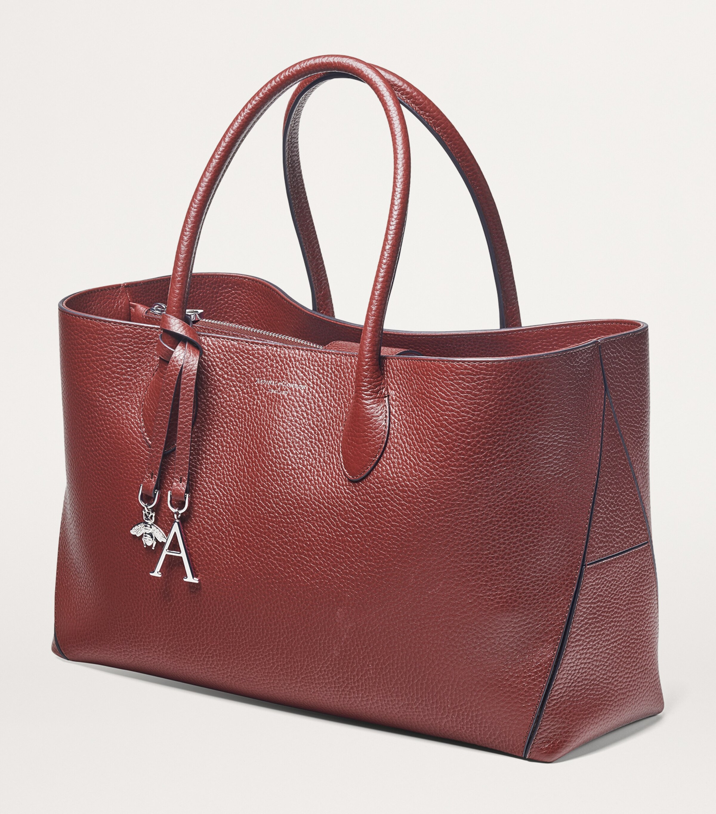 Aspinal Of London Red Leather London Tote Bag | Harrods US