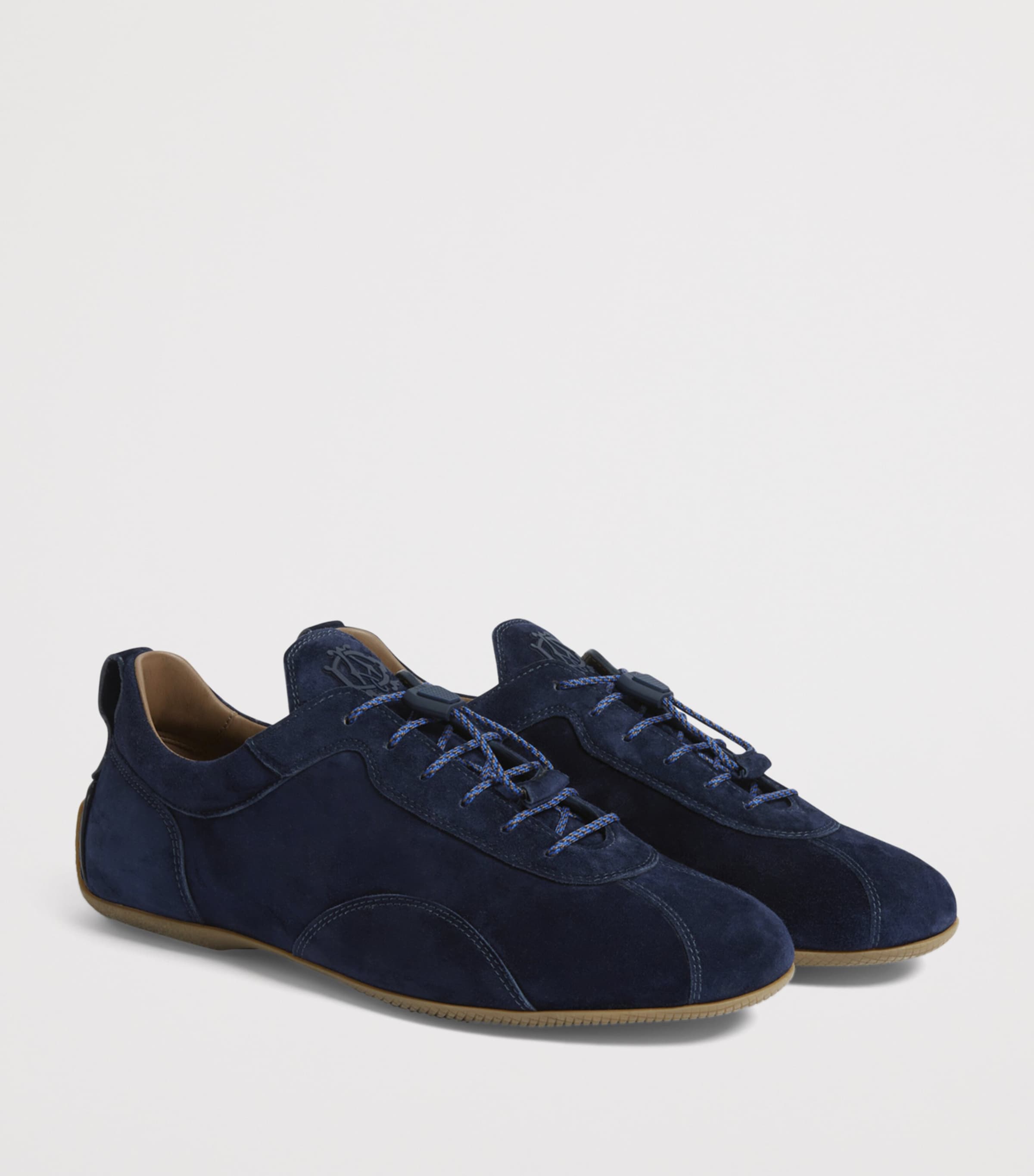 Dunhill Suede Automotive Davies Sneakers Blue Image 3