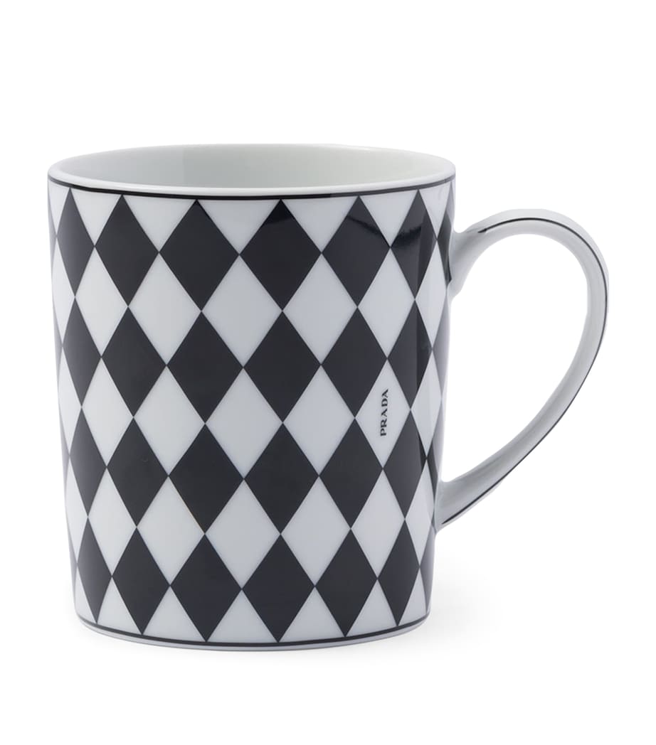 Porcelain Checkerboard Mug F0E5W Image 1