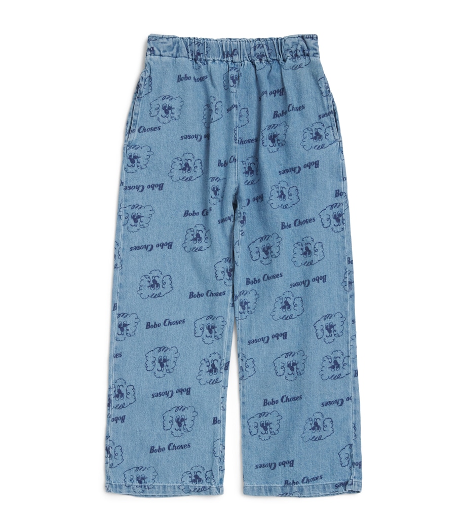 Bobo Choses Pickles The Dog Jeans (8-9 Years) Prussian Blue Image 1