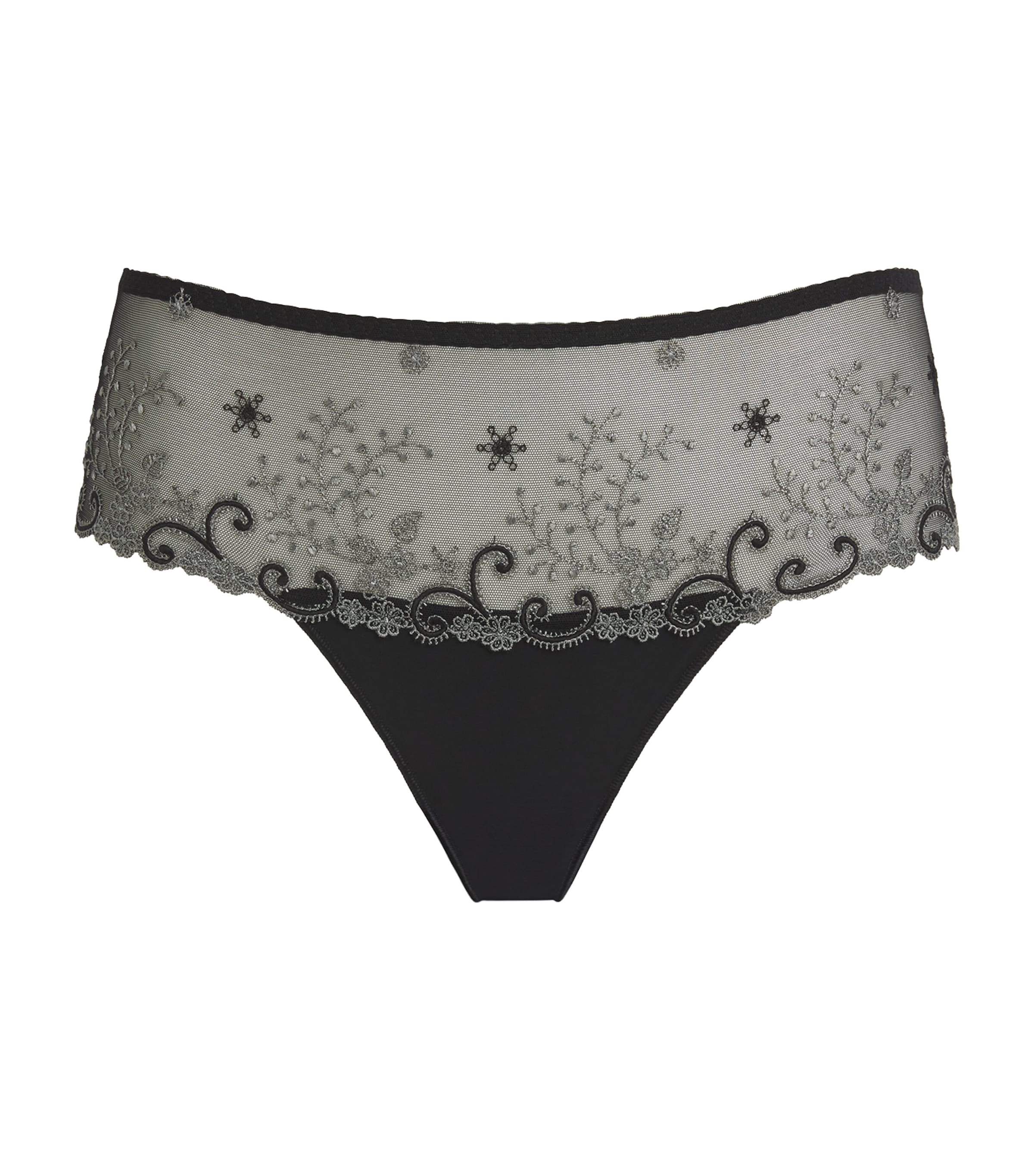 Simone Perele Lace Délice Briefs In Black