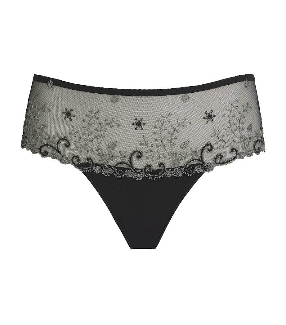 Simone Perele Womens Lace Délice Briefs Noir Image 1