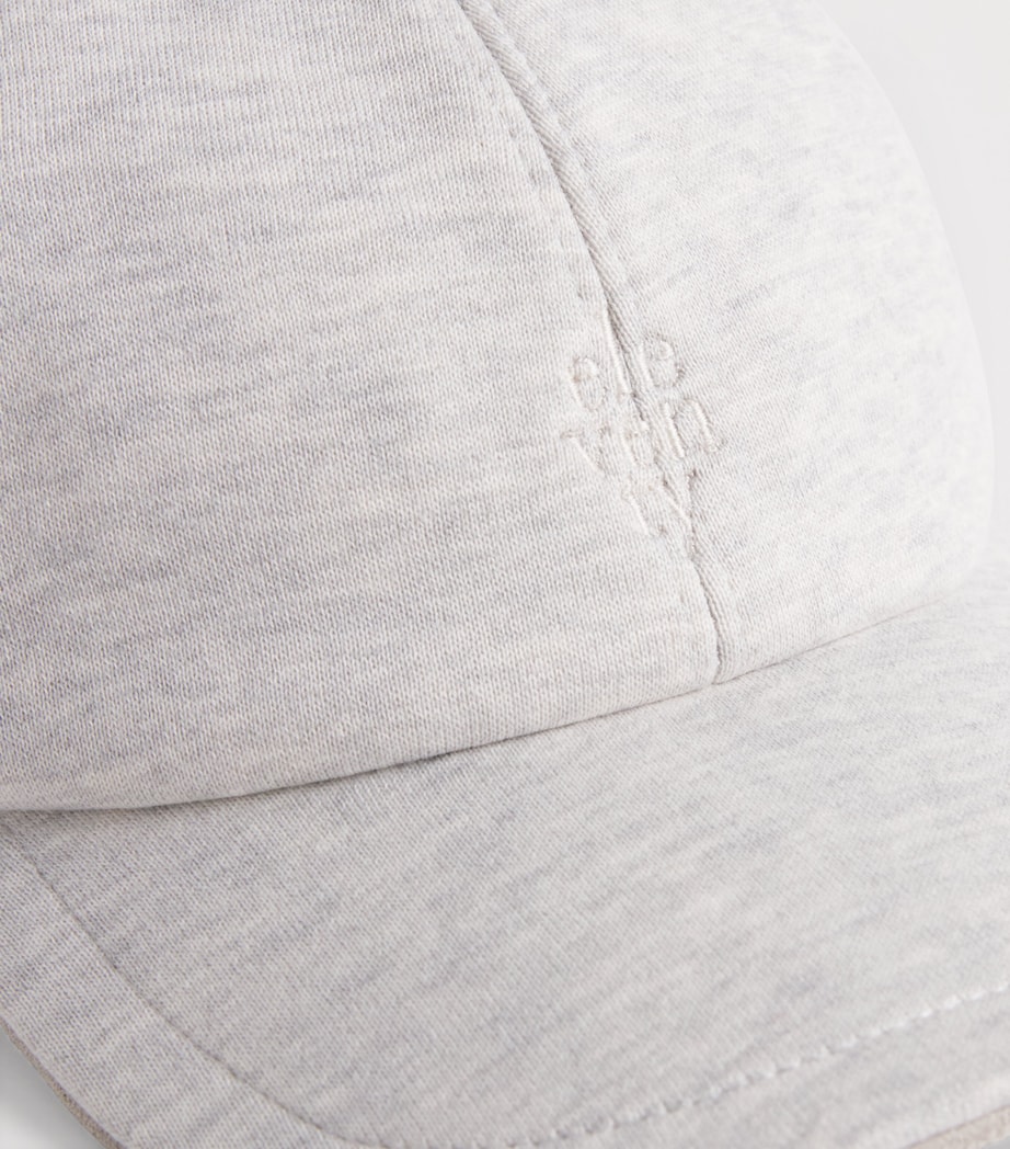Eleventy Logo Baseball Cap Grigio Chiaro E Sabb Image 5