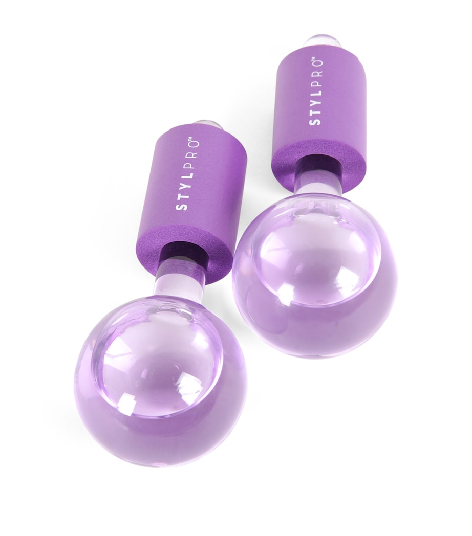Set of 2 STYLPRO Facial Ice Globes NO COLOUR Image 1