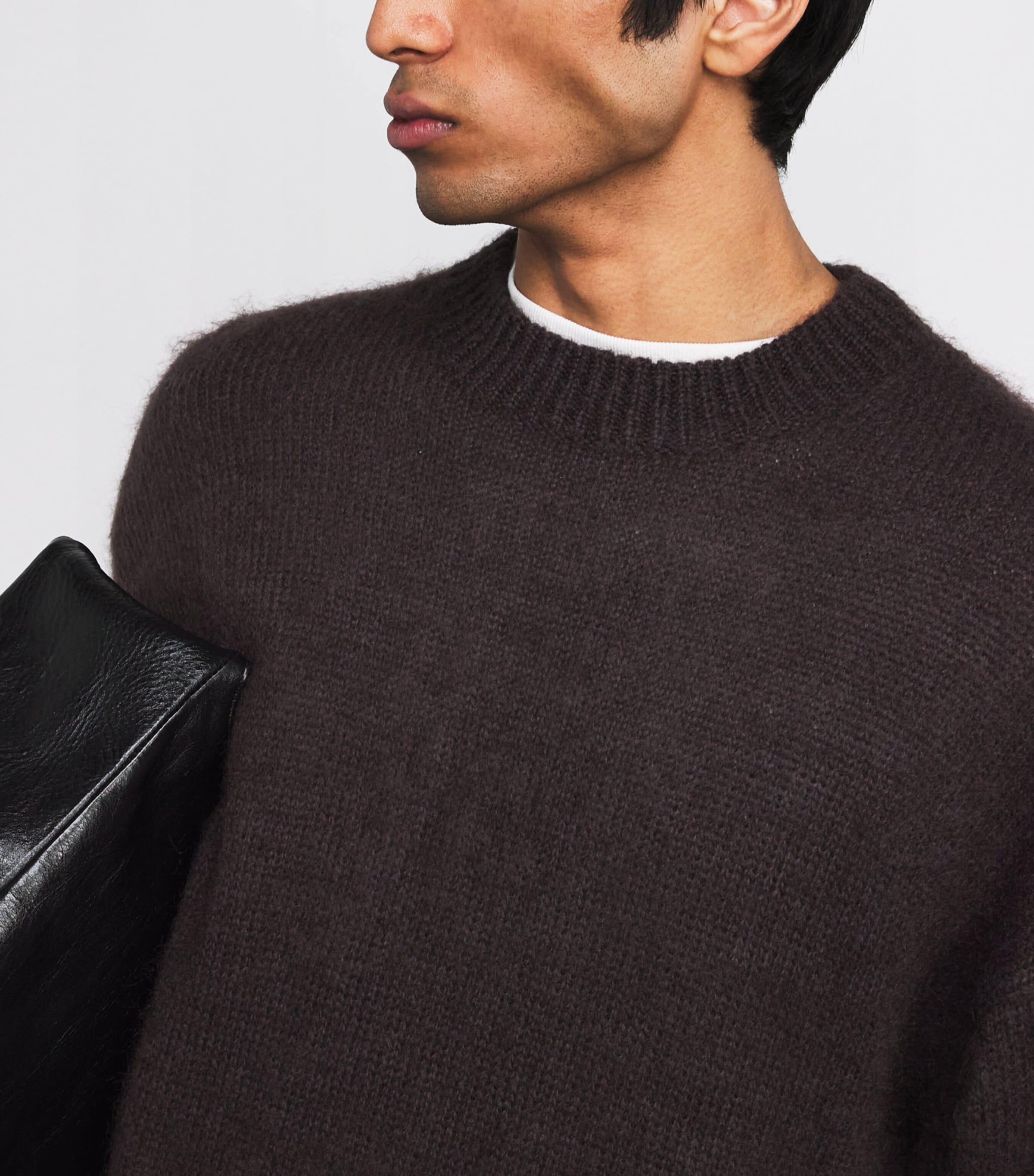 Studio Nicholson Brown Superkid Mohair-Blend Wynn Sweater | Harrods US