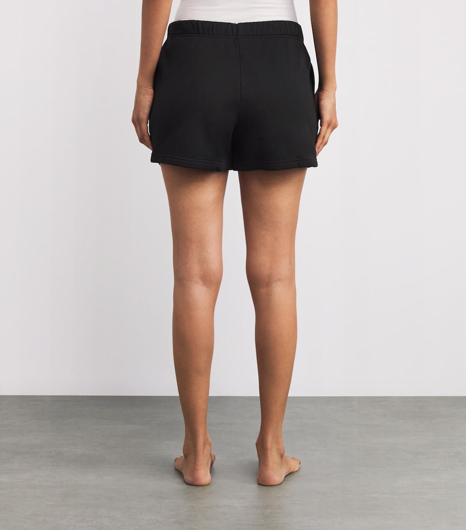 Cotton-Blend Fleece Shorts ONYX Image 4