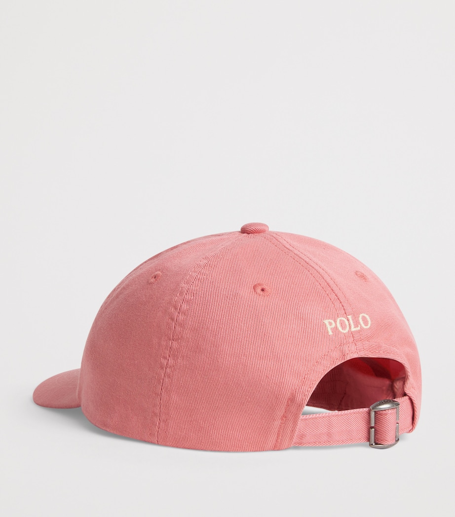 Ralph Lauren Kids Cotton Polo Pony Baseball Cap Desrtrose Image 2