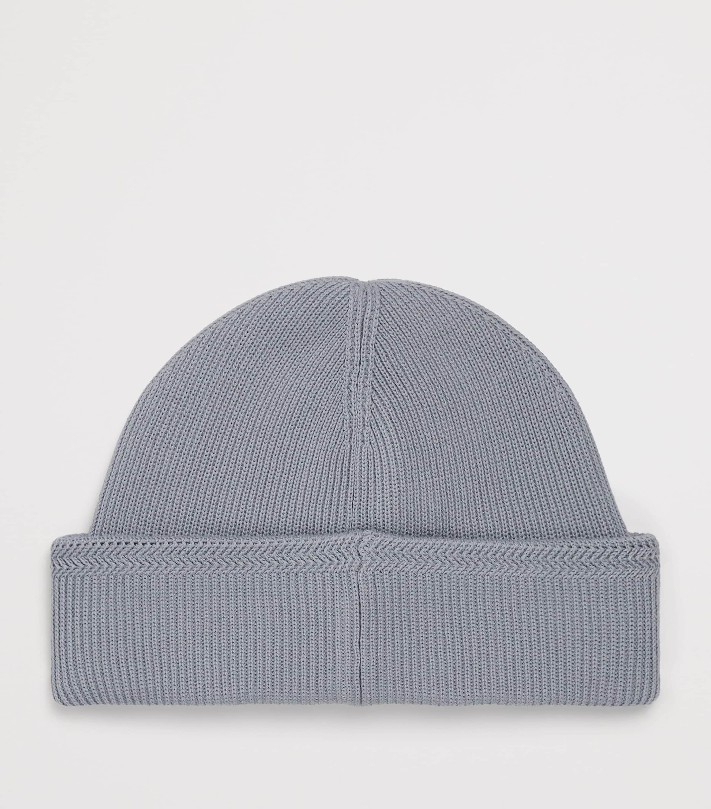 Stone Island Cotton Compass Patch Beanie Image 3