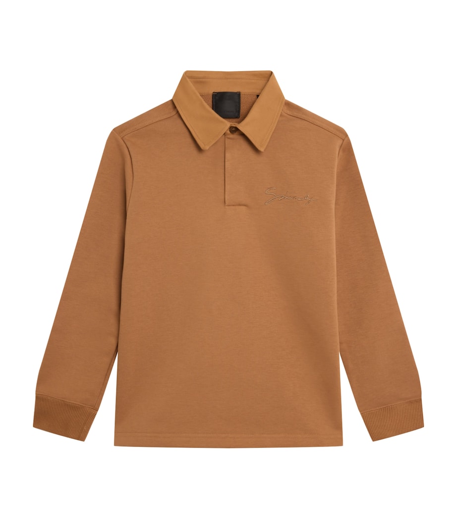 Diamond Elbow-Patch Polo Shirt (4-12+ Years) SAND Image 1