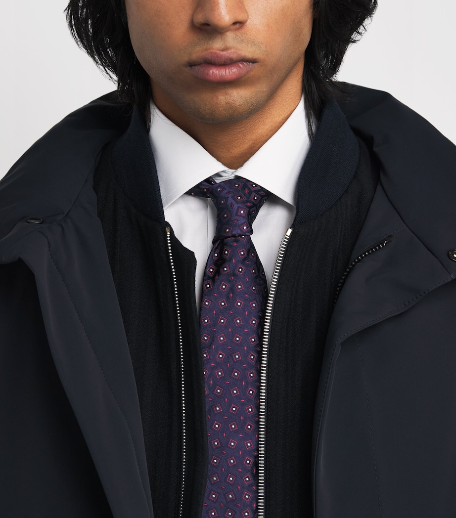 Silk Geometric Jacquard Tie FB159 Image 2