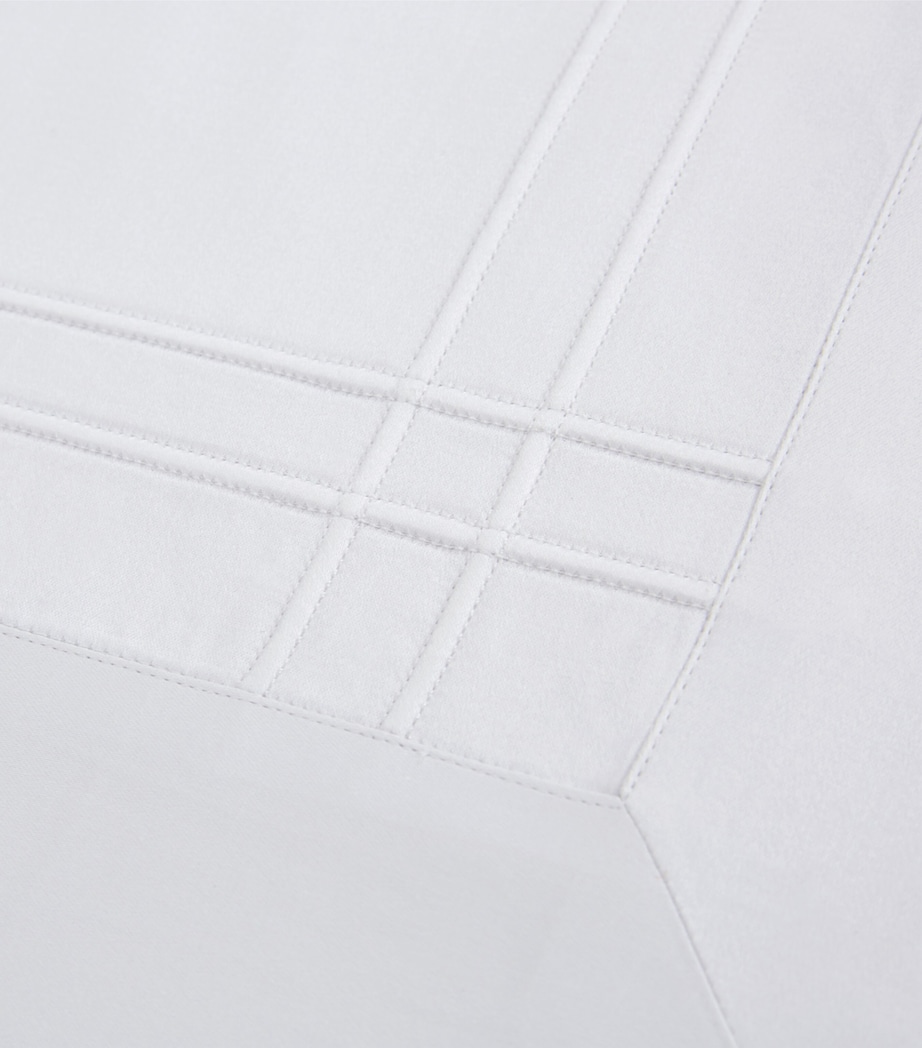 Yves Delorme Couture Cotton Adagio Square Oxford Pillowcase (65cm x 65cm) Brume Image 3